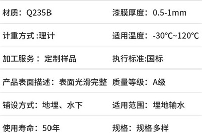 东营热浸塑钢质保护管价格产品性能特点